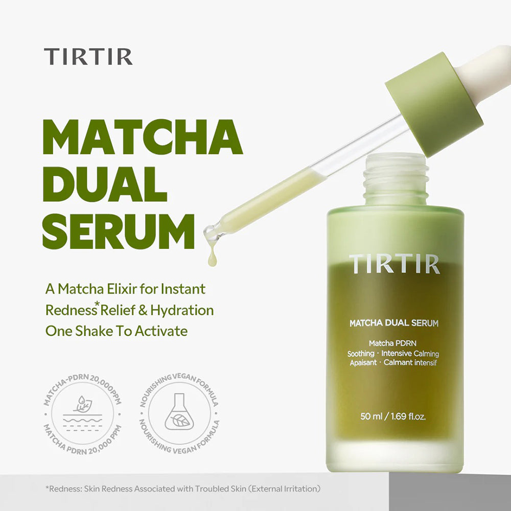 TIRTIR Matcha Dual Serum, 50 ml