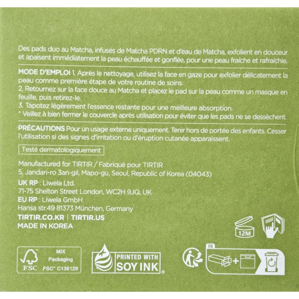 TIRTIR Matcha Tea Pads, 70 buc