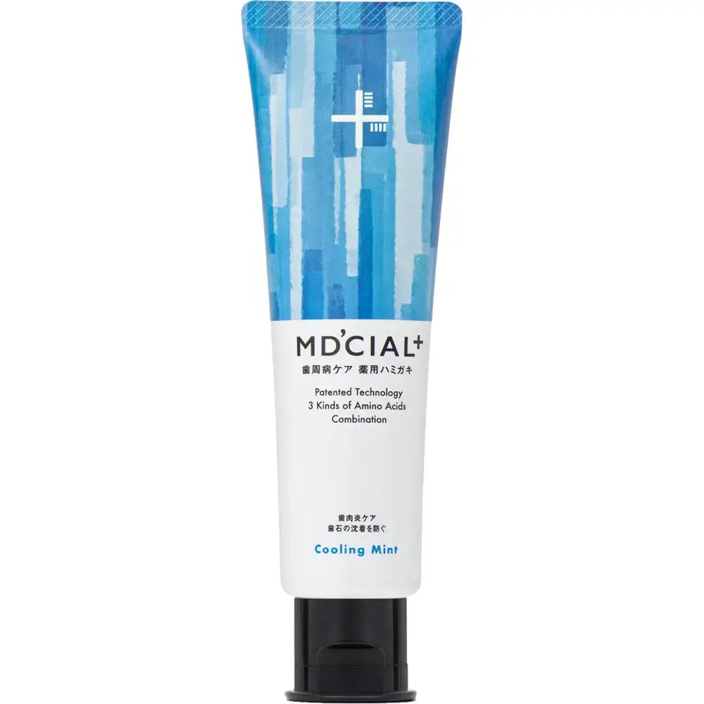 ZETTOC MD'cial Zahnpasta Cooling Mint - Zahnpasta mit 1400 ppm Fluorid und Scutellaria Baicalensis Extrakt zur Vorbeugung und Bekämpfung von Parodontalerkrankungen wie Gingivitis und Parodontose sowie zur Erhaltung der Gesundheit von Zahnfleisch und Zähnen - 100 g