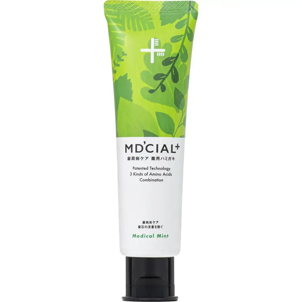 ZETTOC MD'cial Zahnpasta Medizinische Minze - Zahnpasta mit 1400 ppm Fluorid und Scutellaria Baicalensis Extrakt zur Vorbeugung und Bekämpfung von Parodontalerkrankungen, zur Erhaltung gesunder Zahnfleisch- und Zahngesundheit - 100 g