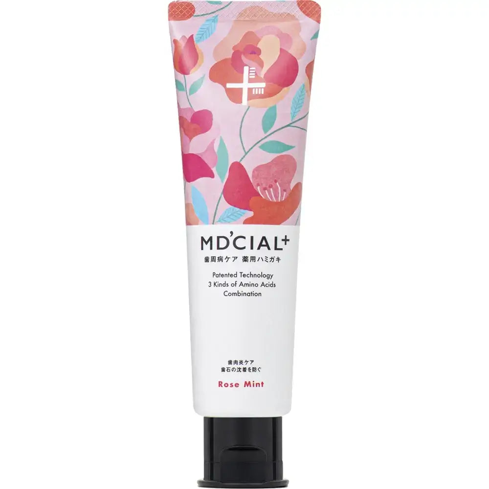 ZETTOC MD'cial Zahnpasta Rose Mint - Zahnpasta formuliert mit 1400 ppm Fluorid und Scutellaria Baicalensis Extrakt, die zur Vorbeugung und Bekämpfung von Parodontalerkrankungen wie Gingivitis und Parodontitis sowie zur Erhaltung der Mundgesundheit beiträgt - 100 g