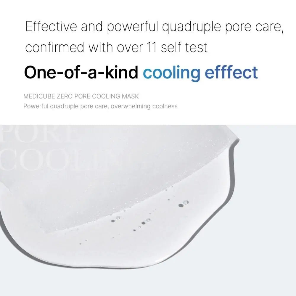 Anwendung der MEDICUBE Zero Pore Cooling Maske

