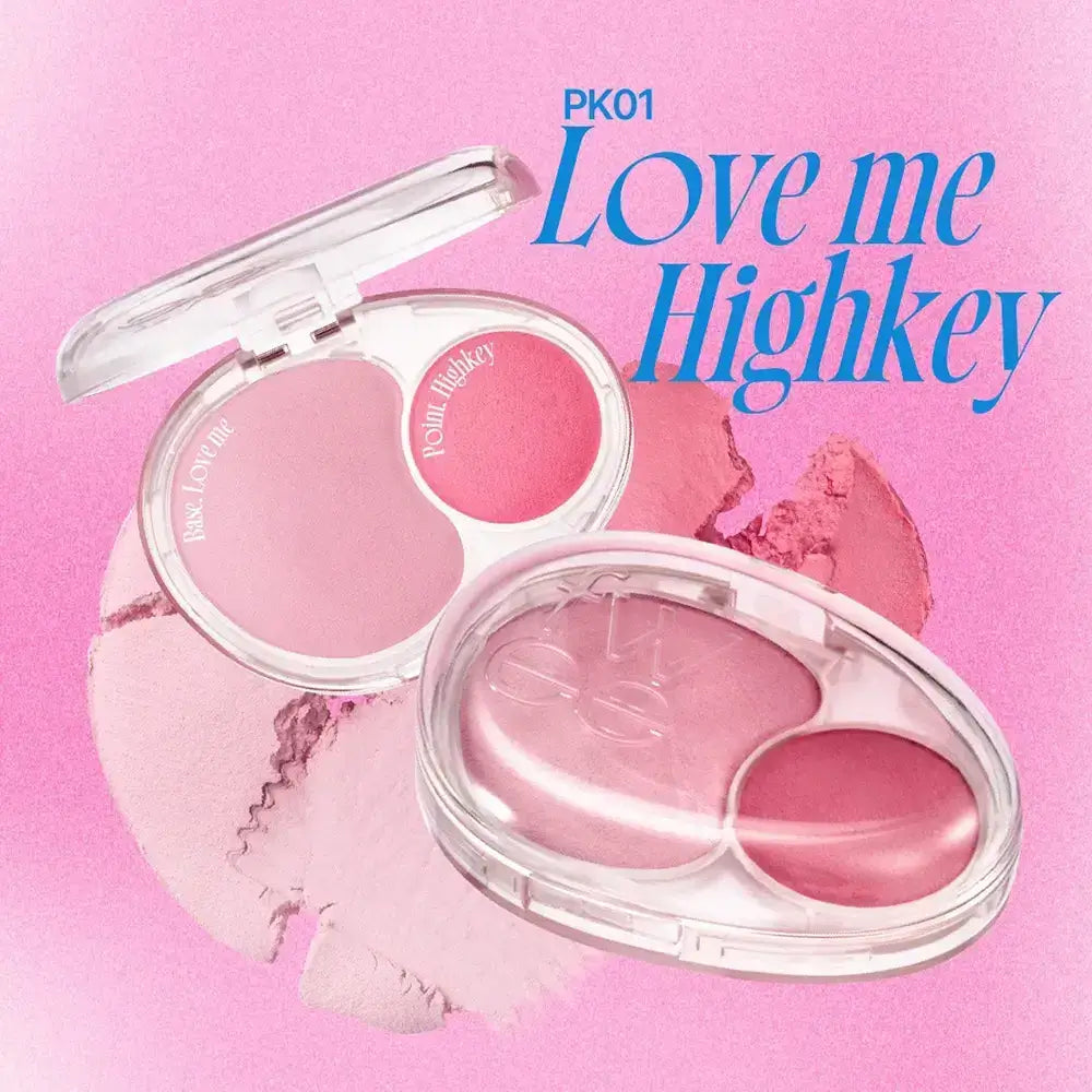 FWEE Mellow Dual Blusher - PK01 Love Me Highkey