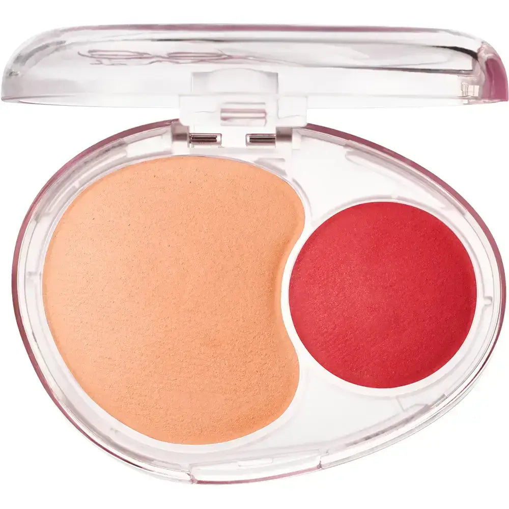 FWEE Mellow Dual Blusher - Gelee-artiges Rouge mit feuchtigkeitsspendender Schicht, konzipiert für das Auftragen in zwei Farbtönen mit Schichteffekt - 7,2 g - RD02 Another me