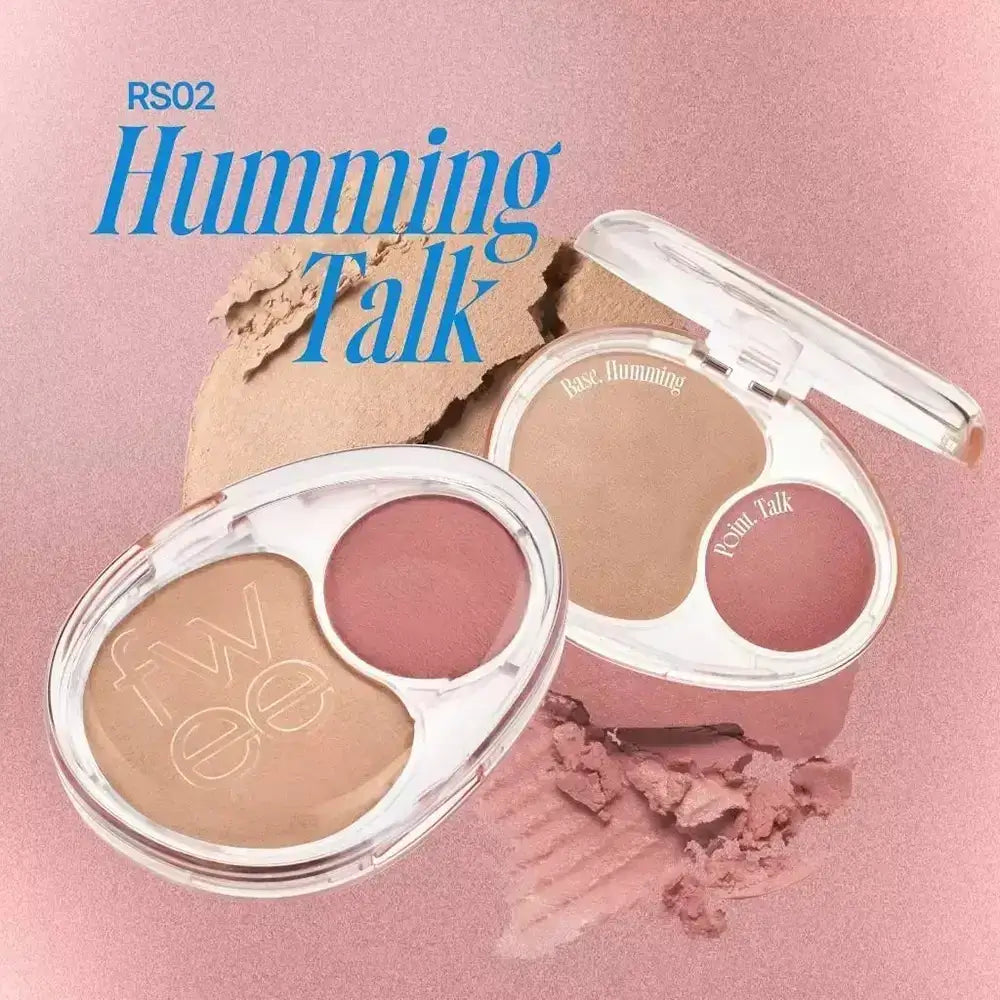 FWEE Mellow Dual Blusher - RS02 Humming Talk