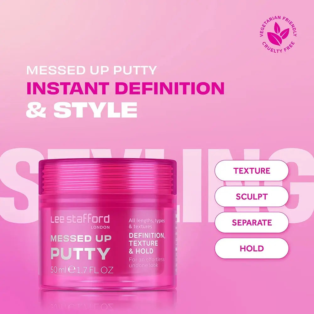 LEE STAFFORD Messed Up Putty - Haarstyling-Paste für Definition und Halt