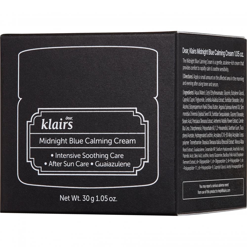 Dear Klairs Midnight Blue Calming Cream, 30 gr