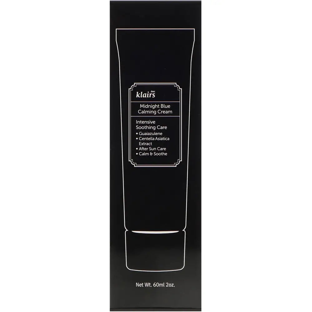 Dear Klairs Midnight Blue Beruhigende Gesichtscreme - Beruhigung, Regeneration und Rötungsreduzierung, 60 ml