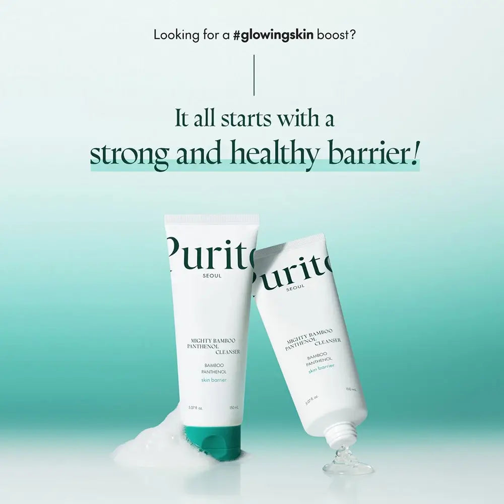 PURITO Mighty Bamboo Panthenol Cleanser - Reinigungsgel mit Damyang Bambusextrakt und Panthenol für sanfte Reinigung und Hautkomfort - 150 ml