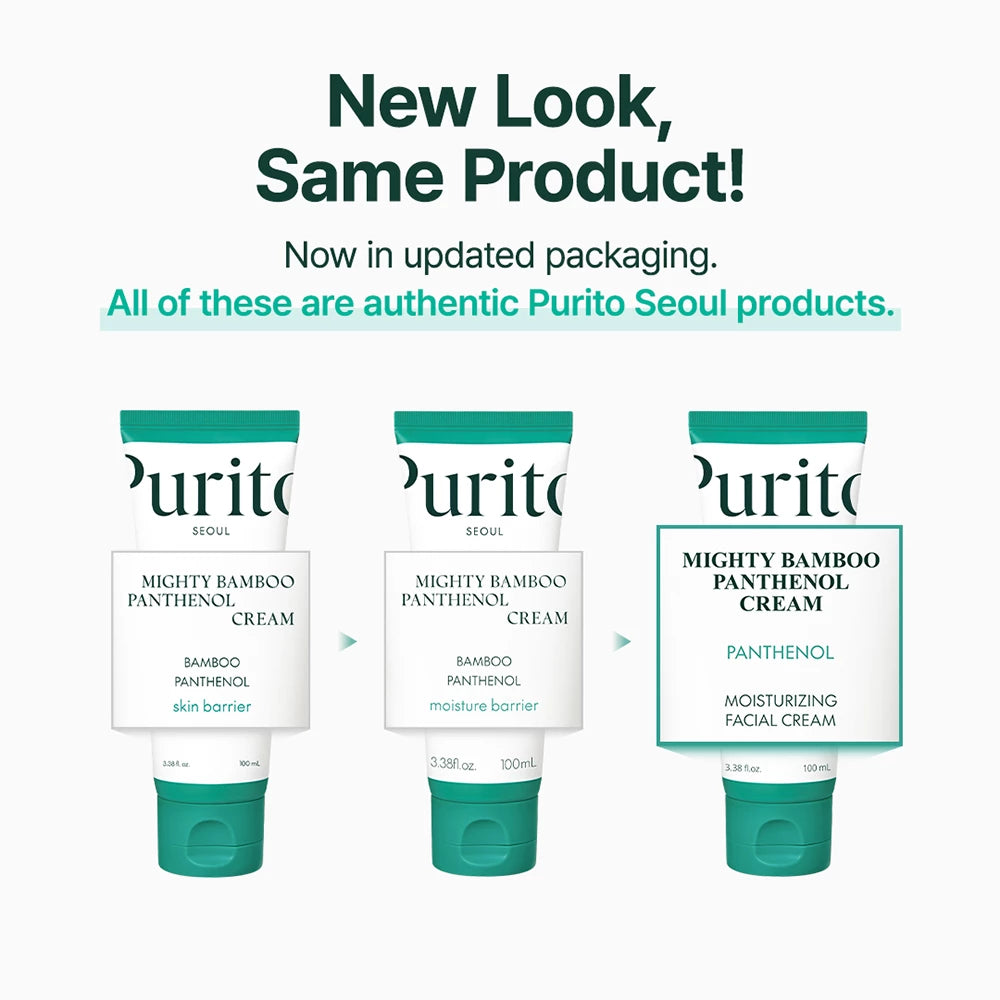 PURITO Mighty Bamboo Panthenol Cream - Feuchtigkeitscreme mit Panthenol und Squalan für Hautkomfort