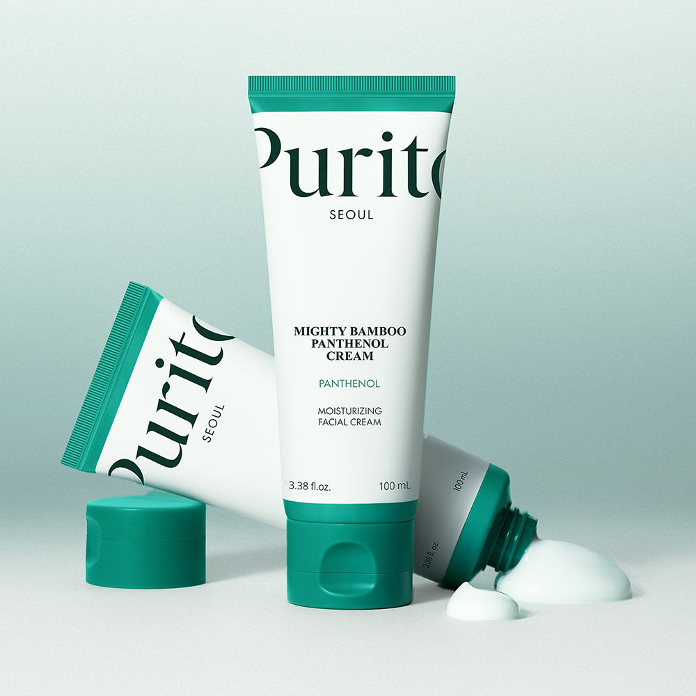 PURITO Mighty Bamboo Panthenol Cream - Feuchtigkeitscreme mit Panthenol und Squalan für Hautkomfort