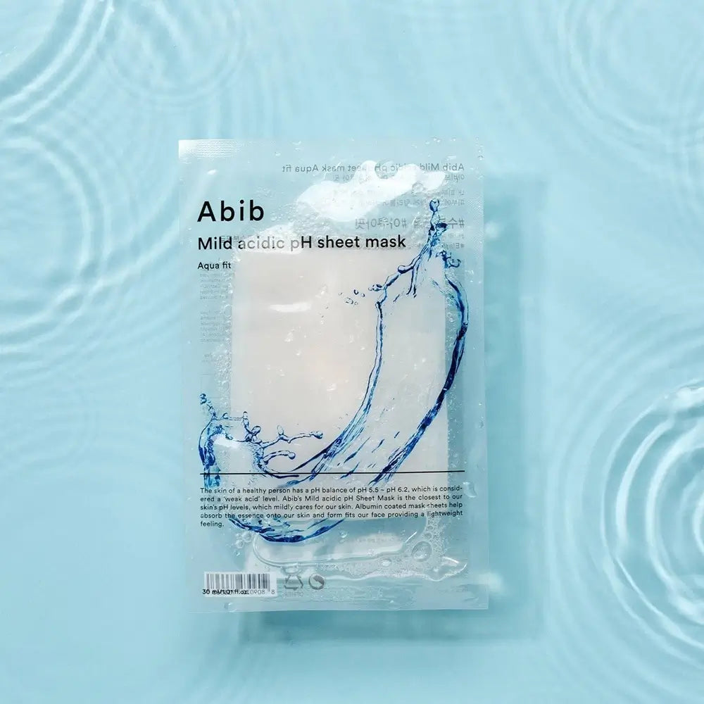 ABIB Milde Säure pH Gesichtsmaske Aqua Fit - Intensive Feuchtigkeit und pH-Gleichgewicht, 30 ml