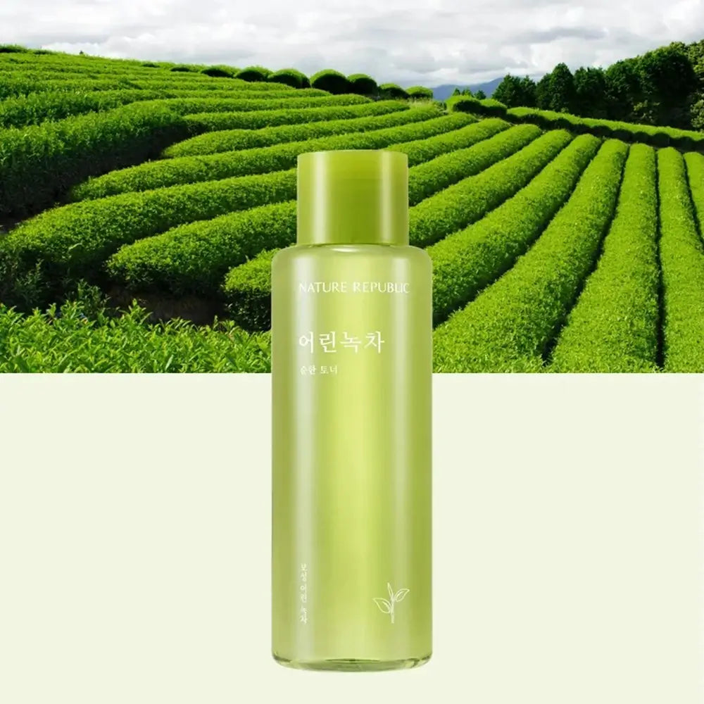 NATURE REPUBLIC Mild Green Tea Toner Feuchtigkeitsspendender Toner - pH-Ausgleich und Akneberuhigung, 155 ml