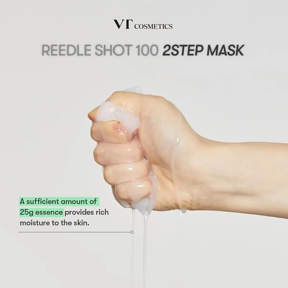 VT COSMETICS Reedle Shot Beruhigende Gesichtsmaske 100 - Intensive Feuchtigkeit und Elastizität, 25g