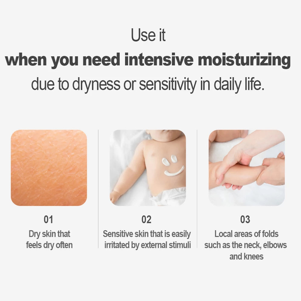 ATOPALM MLE Feuchtigkeitscreme für Gesicht und Körper – Intensive Beruhigung und Feuchtigkeit für trockene und empfindliche Haut, geeignet für Kinder, 65 ml