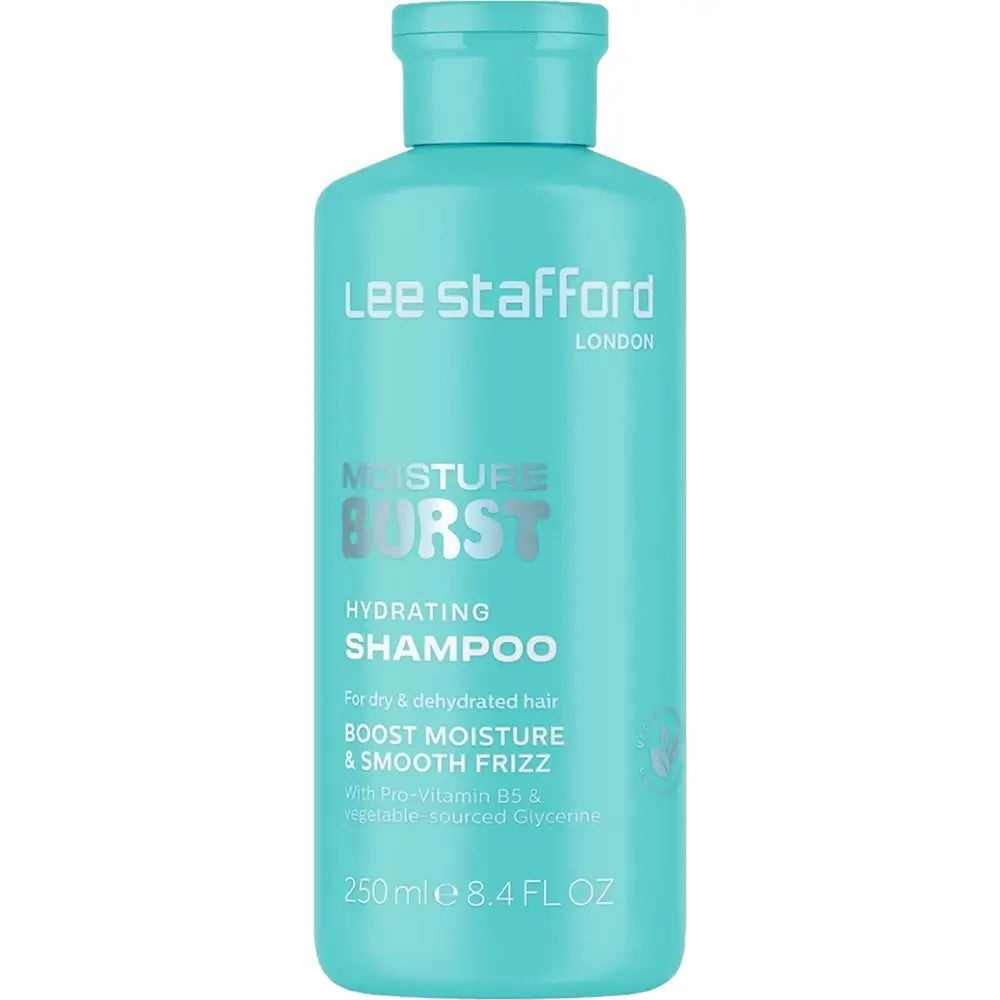 LEE STAFFORD Moisture Burst Hydrating Shampoo - Shampoo formuliert mit Pro-Vitamin B5 und sulfatfreien Reinigungsmitteln, das zur sanften Reinigung von trockenem Haar und zur Erhaltung des Feuchtigkeitsgehalts beiträgt - 250 ml