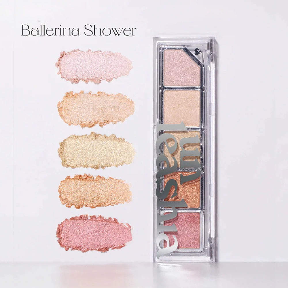 UNLEASHIA Mood Shower Face Palette iluminator No. 100 Ballerina Shower