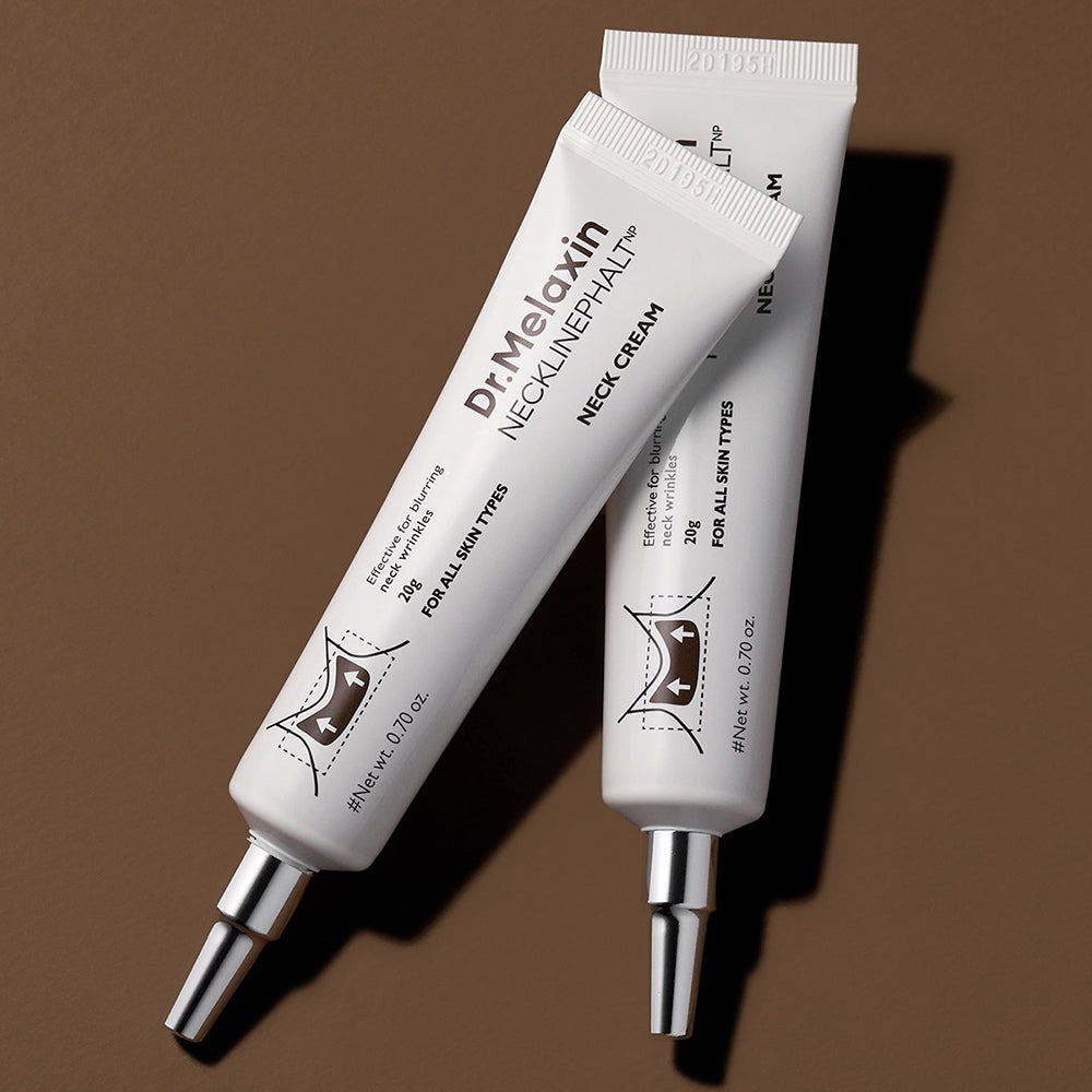 Dr. Melaxin Necklinephalt Halscreme - Gesichtscreme formuliert mit Bio-Spicula und Linefill, die zur Erscheinung von Halslinien beitragen und den Hautkomfort erhalten - 20 ml