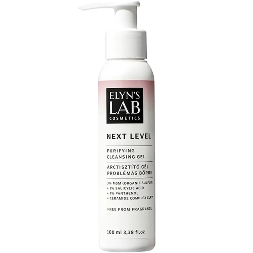 ELYN'S LAB Next Level Reinigendes Reinigungsgel - Gel-Reiniger mit Salicylsäure und Dimethylsulfon MSM zur Reinigung von Unreinheiten und überschüssigem Talg sowie zur Erhaltung der Hautbarriere - 100 ml
