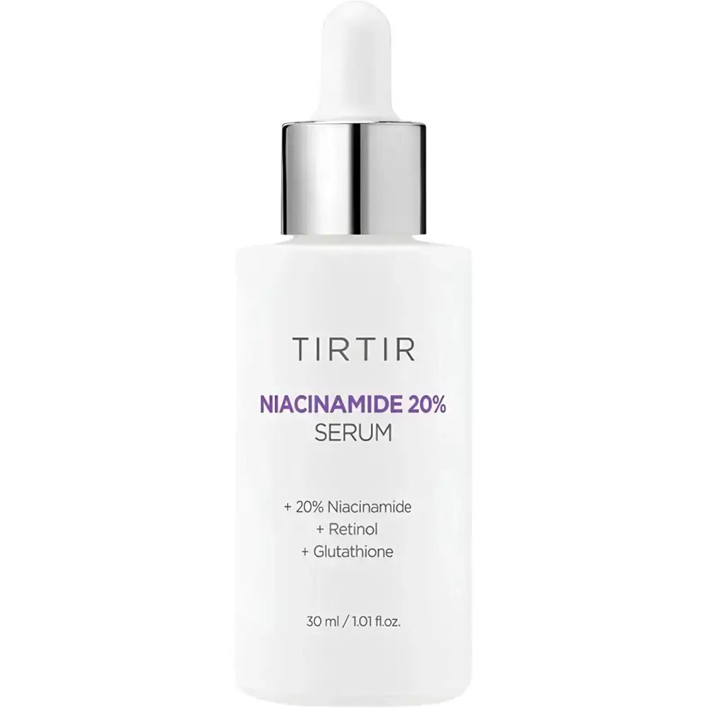 TIRTIR Niacinamide 20% - Gesichtsserum mit Niacinamid und Retinol zur Aufhellung, Hautbildverfeinerung und Regulierung der Talgproduktion - 30 ml