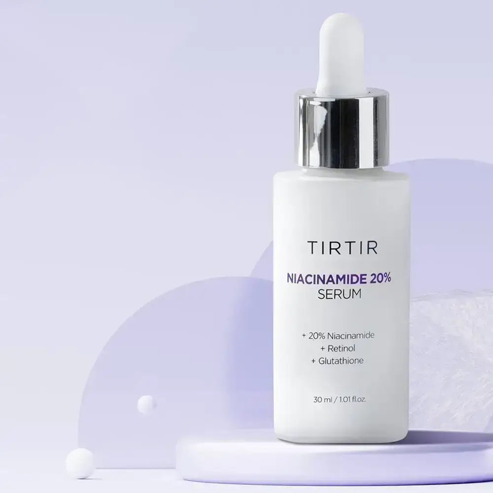 TIRTIR Niacinamide 20% - Gesichtsserum mit Niacinamid und Retinol zur Aufhellung, Hautbildverfeinerung und Regulierung der Talgproduktion - 30 ml