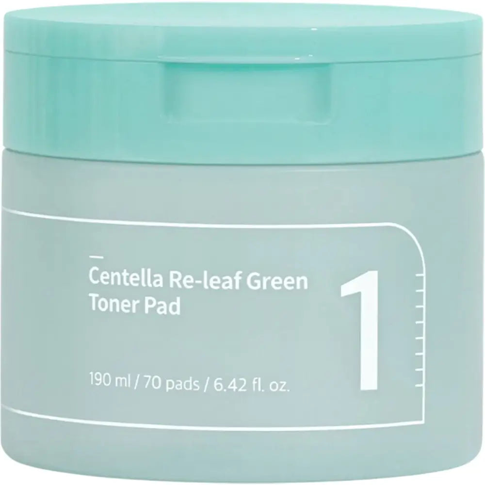 Numbuzin Centella Re-leaf Toner Pads 70 Stk - Feuchtigkeit & Beruhigung für Akne-anfällige Haut, 150 ml