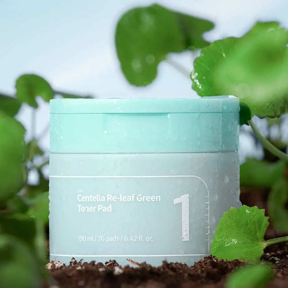 Numbuzin Centella Re-leaf Toner Pads 70 Stk - Feuchtigkeit & Beruhigung für Akne-anfällige Haut, 150 ml