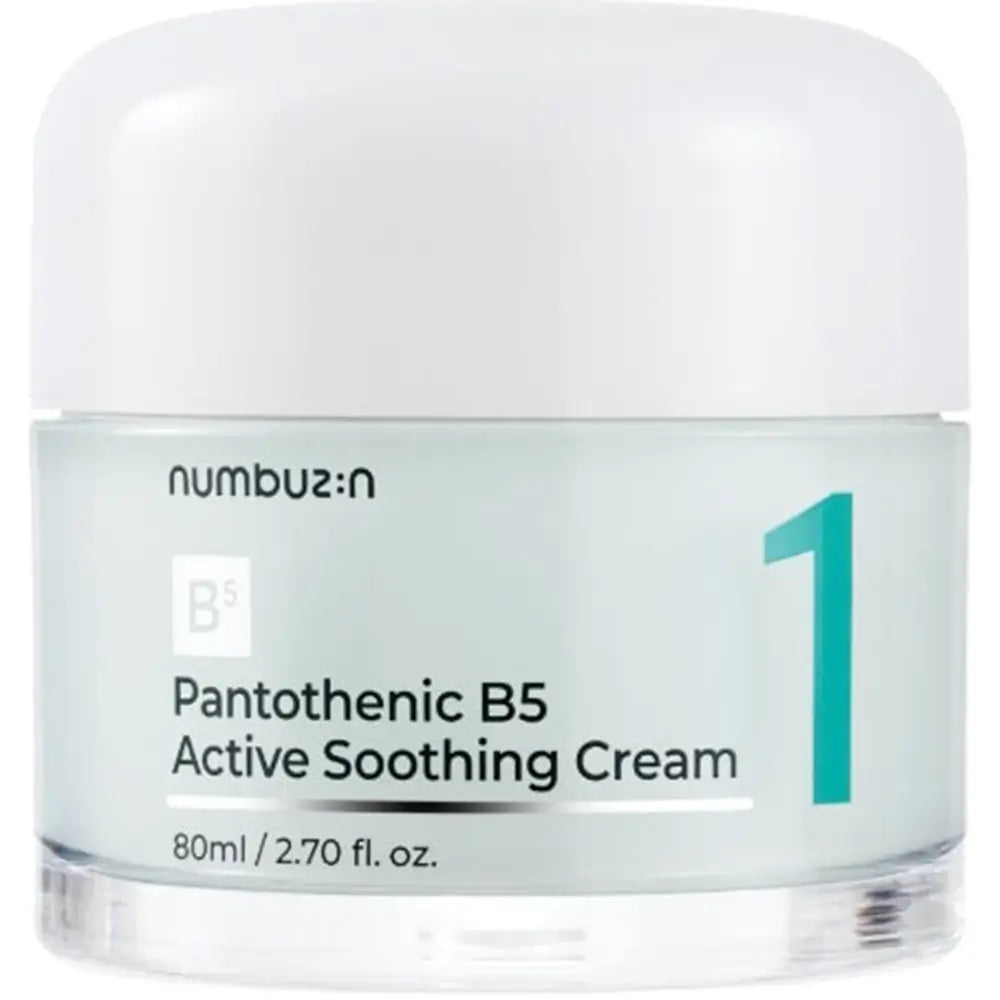 NUMBUZIN Nr.1 Pantothenic B5 Beruhigende Gesichtscreme 80 ml - Intensive Feuchtigkeit und Talgkontrolle