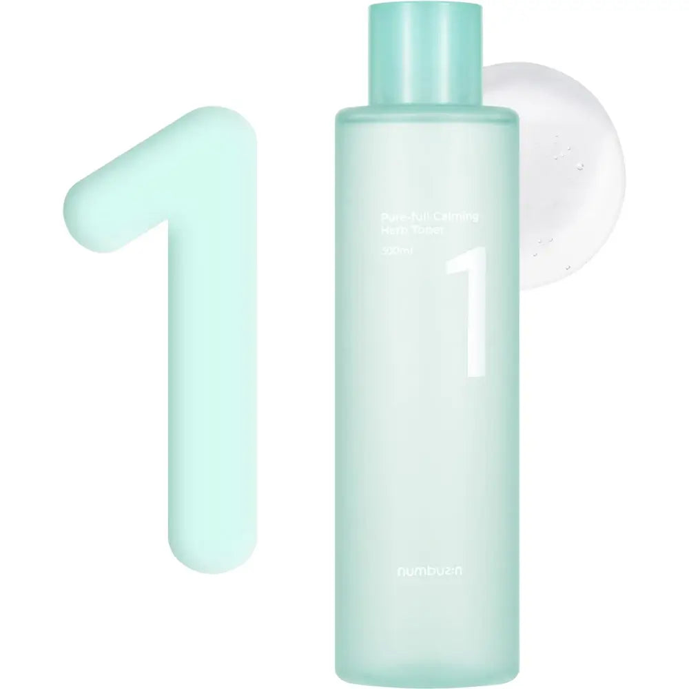 NUMBUZIN Nr.1 Pure-Full Toner Beruhigendes Gesichtswasser 300 ml - Beruhigung und Feuchtigkeit für empfindliche Haut, gegen Rötungen, 300 ml