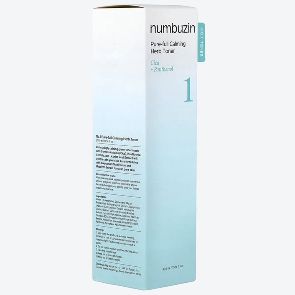 NUMBUZIN Nr. 1 Pure-Full Toner Beruhigendes Gesichtswasser 300 ml