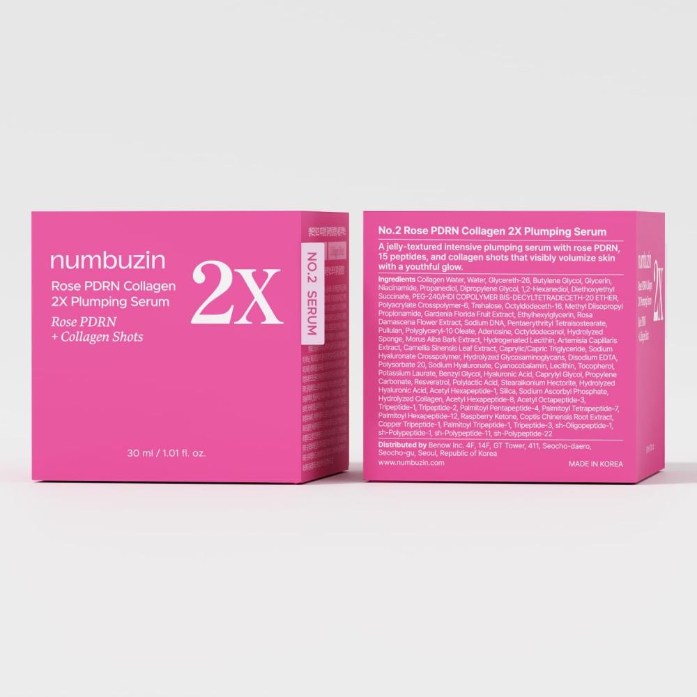 No.2 Rose PDRN Collagen 2X Plumping Serum Ser de fata 30 ml