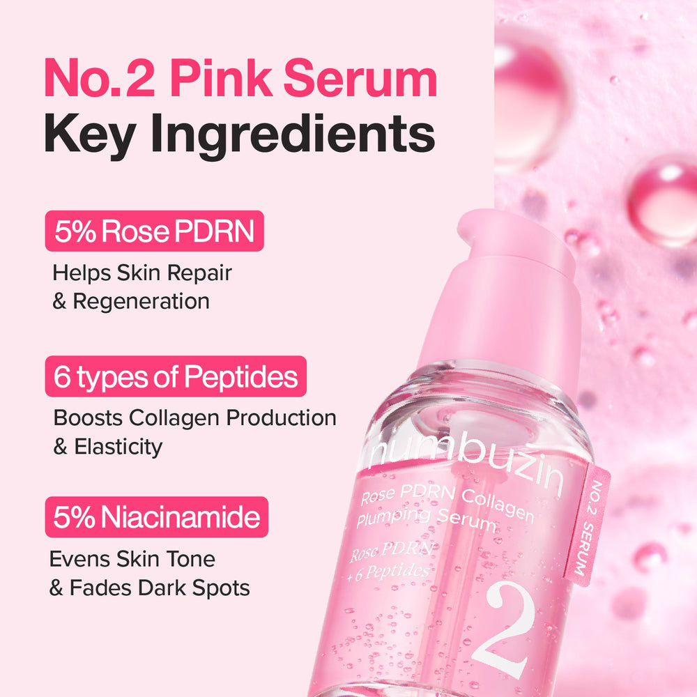 NUMBUZIN No.2 Rose PDRN Collagen Plumping Serum