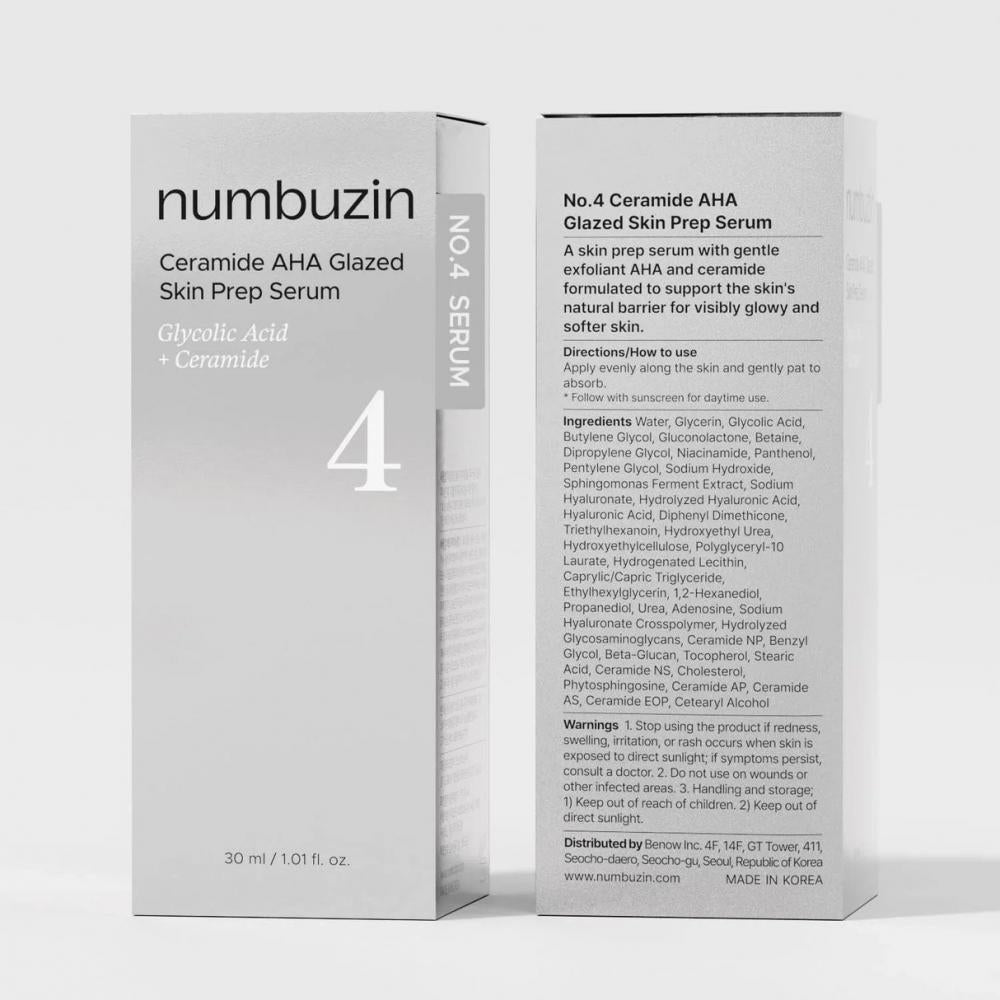 NUMBUZIN No.4 Ceramide AHA Glazed Skin Prep Serum - 30 ml