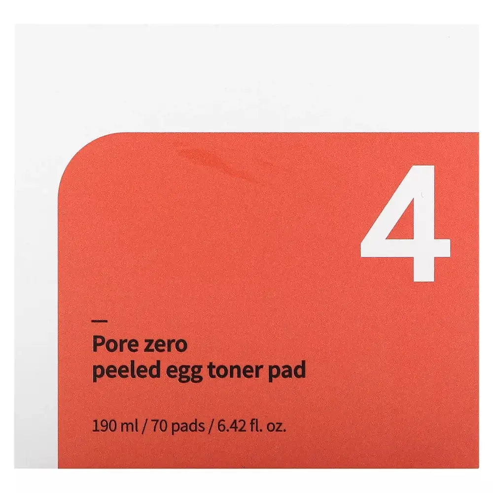 NUMBUZIN No.4 Pore Zero Peeling Toner Pads - sanfter Peeling-Effekt und Porenverfeinerung, 70 Stück