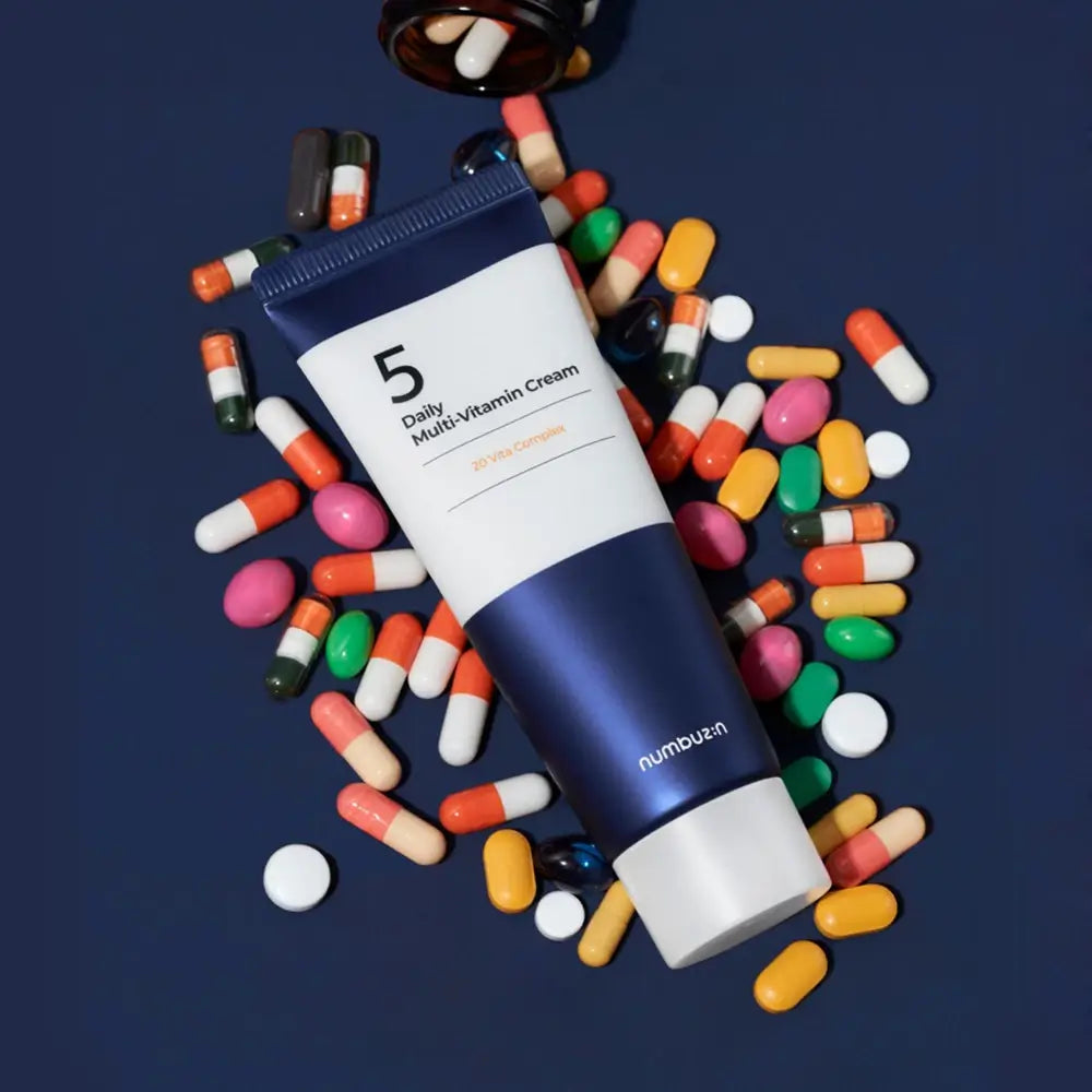 Numbuzin Nr.5 Feuchtigkeitscreme für das Gesicht mit Multivitamin - Antioxidative Feuchtigkeitspflege und Hautaufhellung, 60 ml