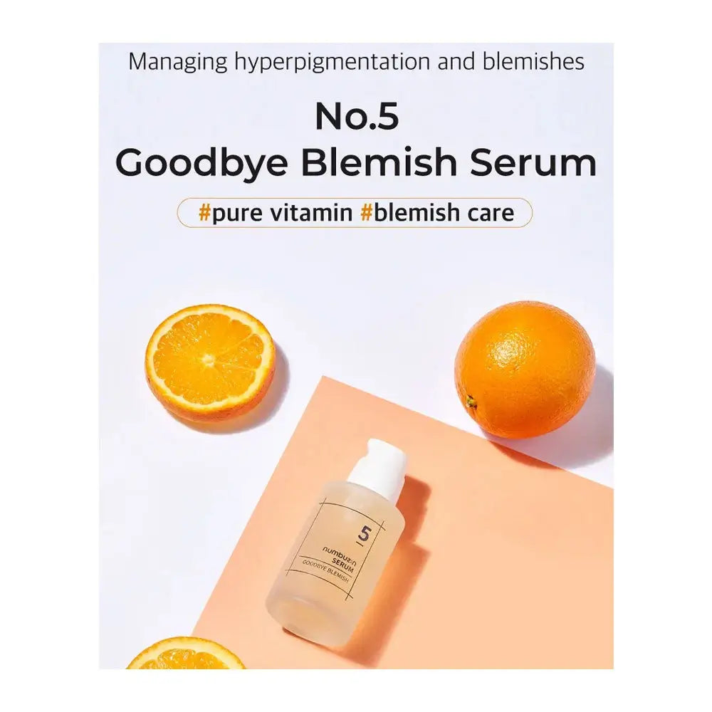 Numbuzin Goodbye Blemish Serum Nr.5 - Aufhellung und Anti-Flecken, 50 ml