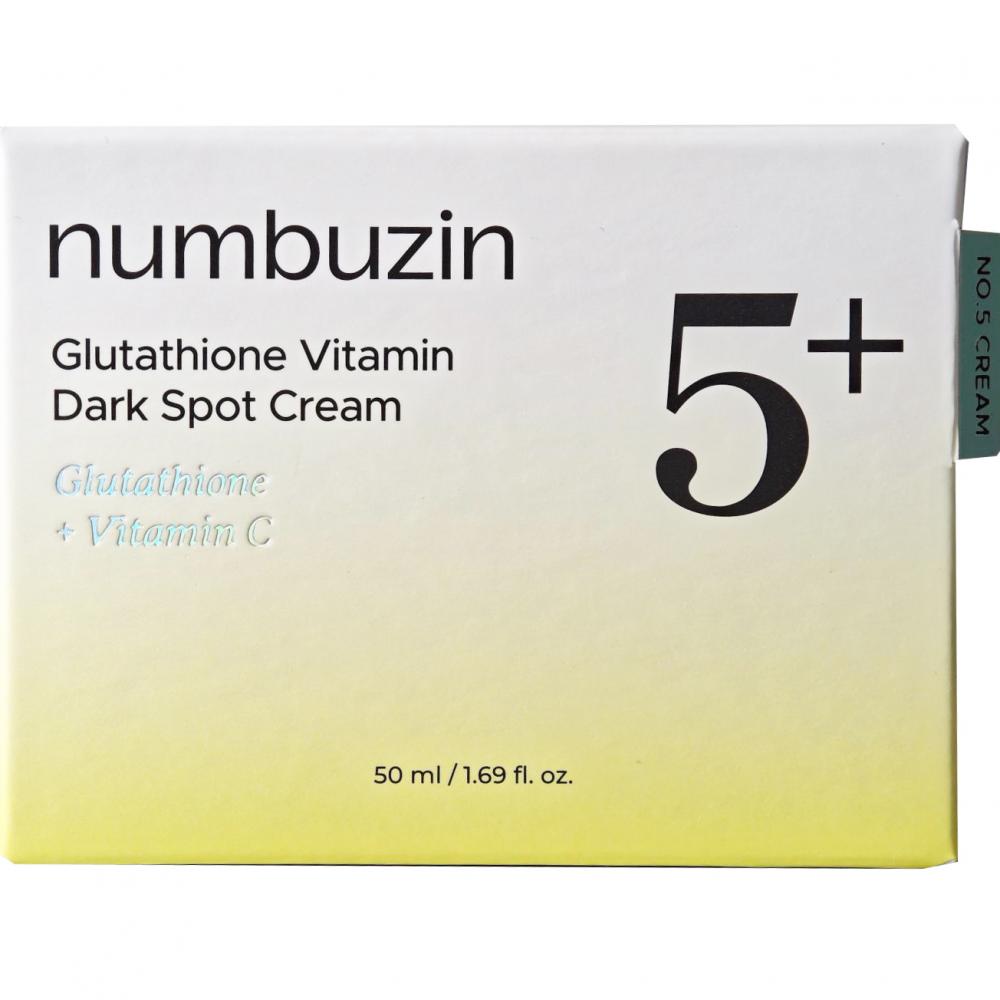 NUMBUZIN No.5 Vitamin Glutathione Dark Spot Laser Cream - Gesichtscreme mit Glutathion und Niacinamid, die hilft, Pigmentflecken zu mildern und die Hautbarriere zu erhalten - 50 ml
