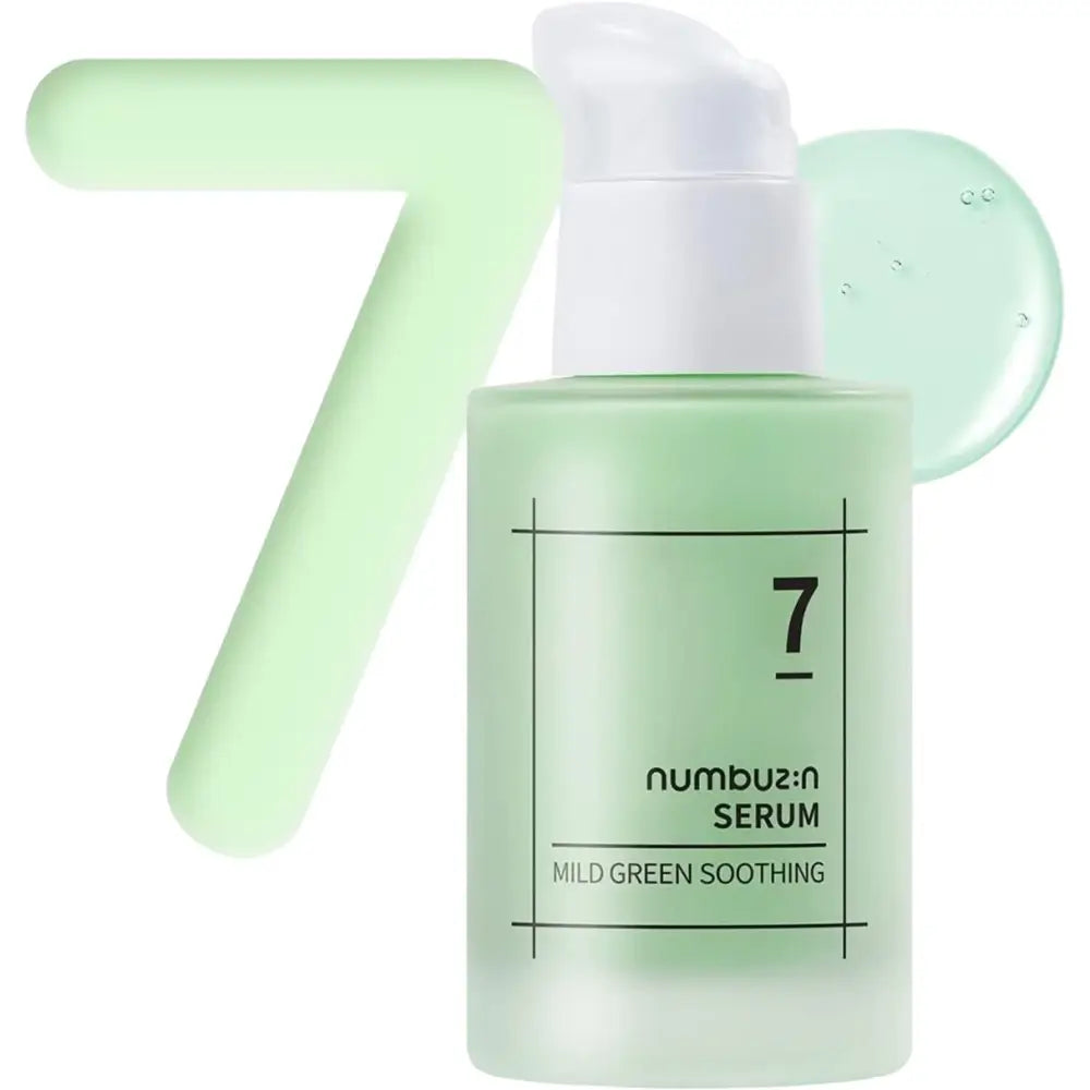 NUMBUZIN Nr.7 Beruhigendes Serum Mild Green - Intensive Feuchtigkeitsversorgung und schnelle Beruhigung, 50 ml