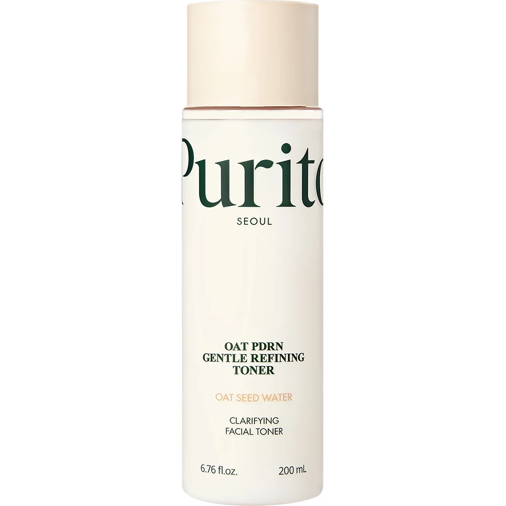 PURITO Oat PDRN Gentle Refining - Gesichts-Toner mit Haferkernwasser und Panthenol zur Feuchtigkeitsversorgung und Hautkomfort - 200 ml