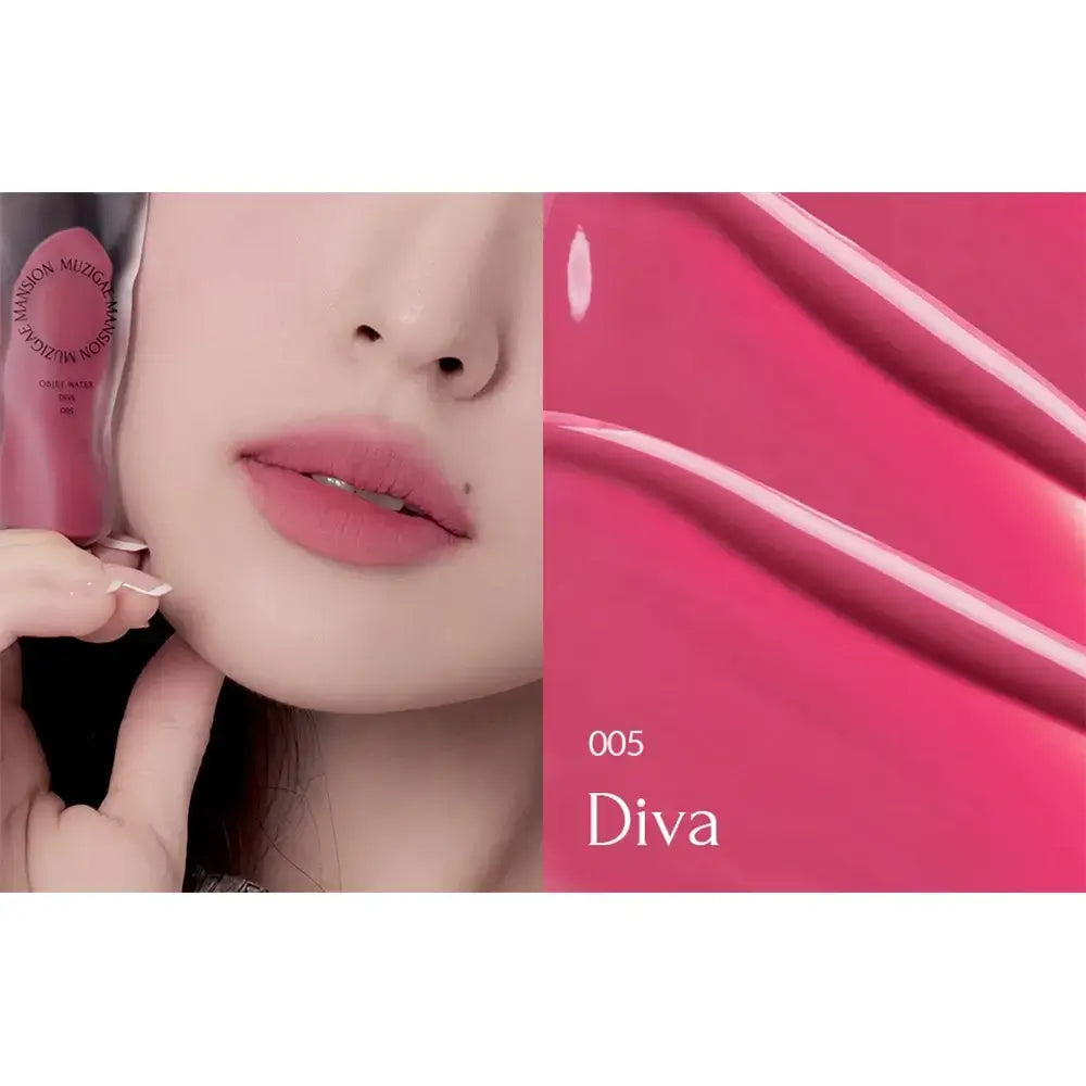 MUZIGAE MANSION Objet Water - Lippen-Tönung mit Hyaluronsäure und Glycerin, für Feuchtigkeit und Komfort - 6 ml - 005 Diva