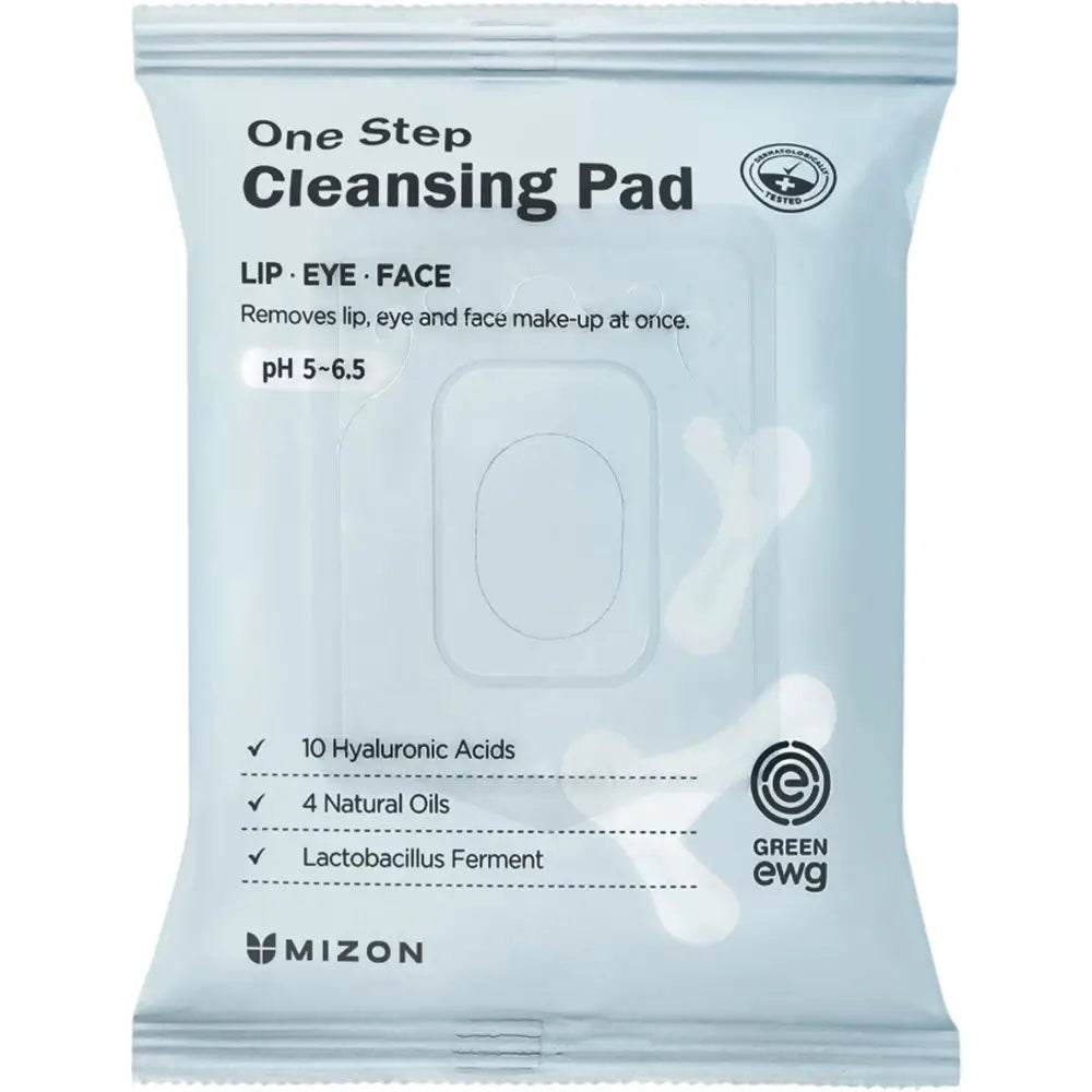 MIZON One Step Reinigungspads - Make-up Entfernung & Feuchtigkeitspflege, 30 Stk