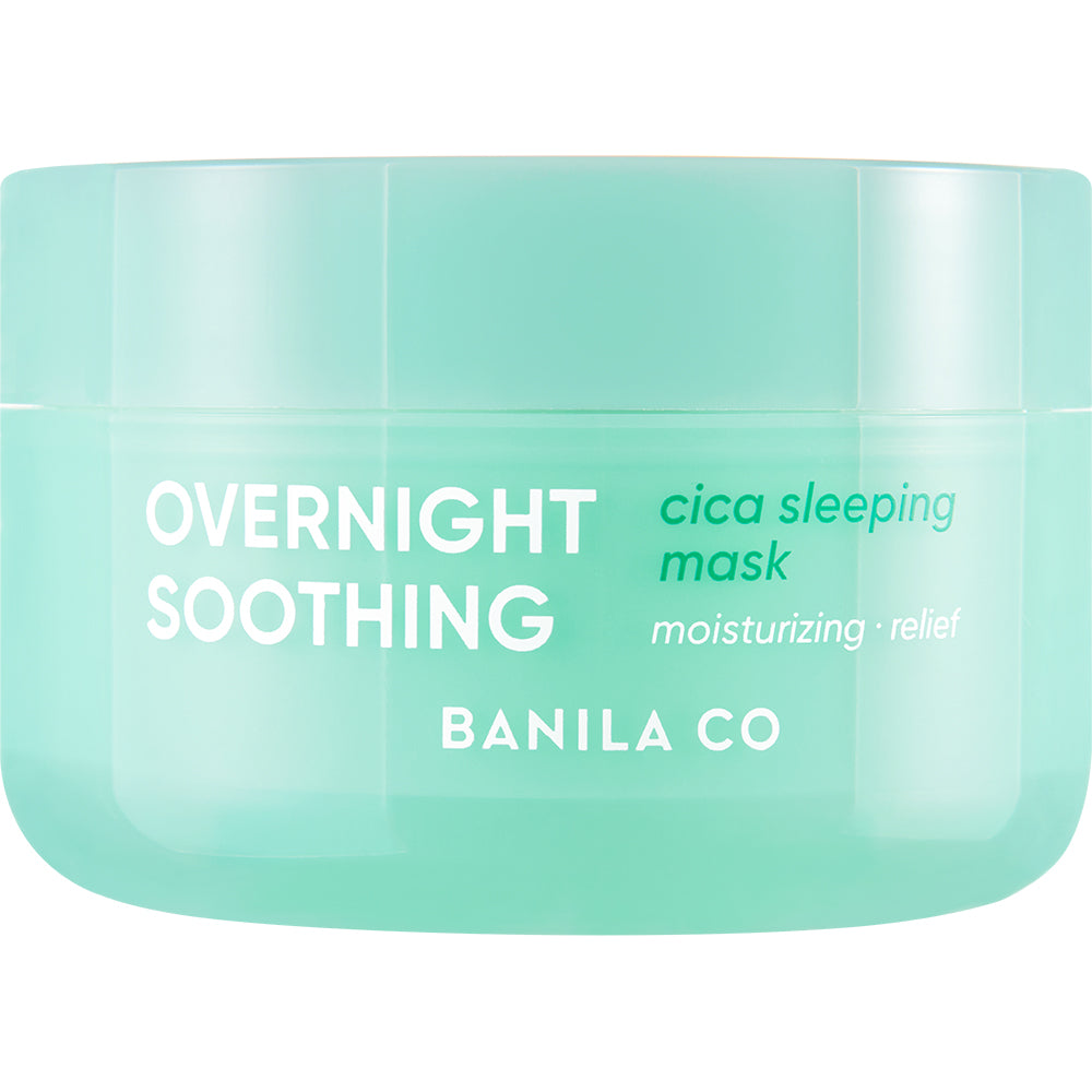 BANILA CO Overnight Soothing Cica Sleeping Mask - Gesichtsmaske mit 76 % Centella Asiatica Blattwasser und Panthenol zur Feuchtigkeitsversorgung und Komfortsteigerung während des Schlafs - 100 ml