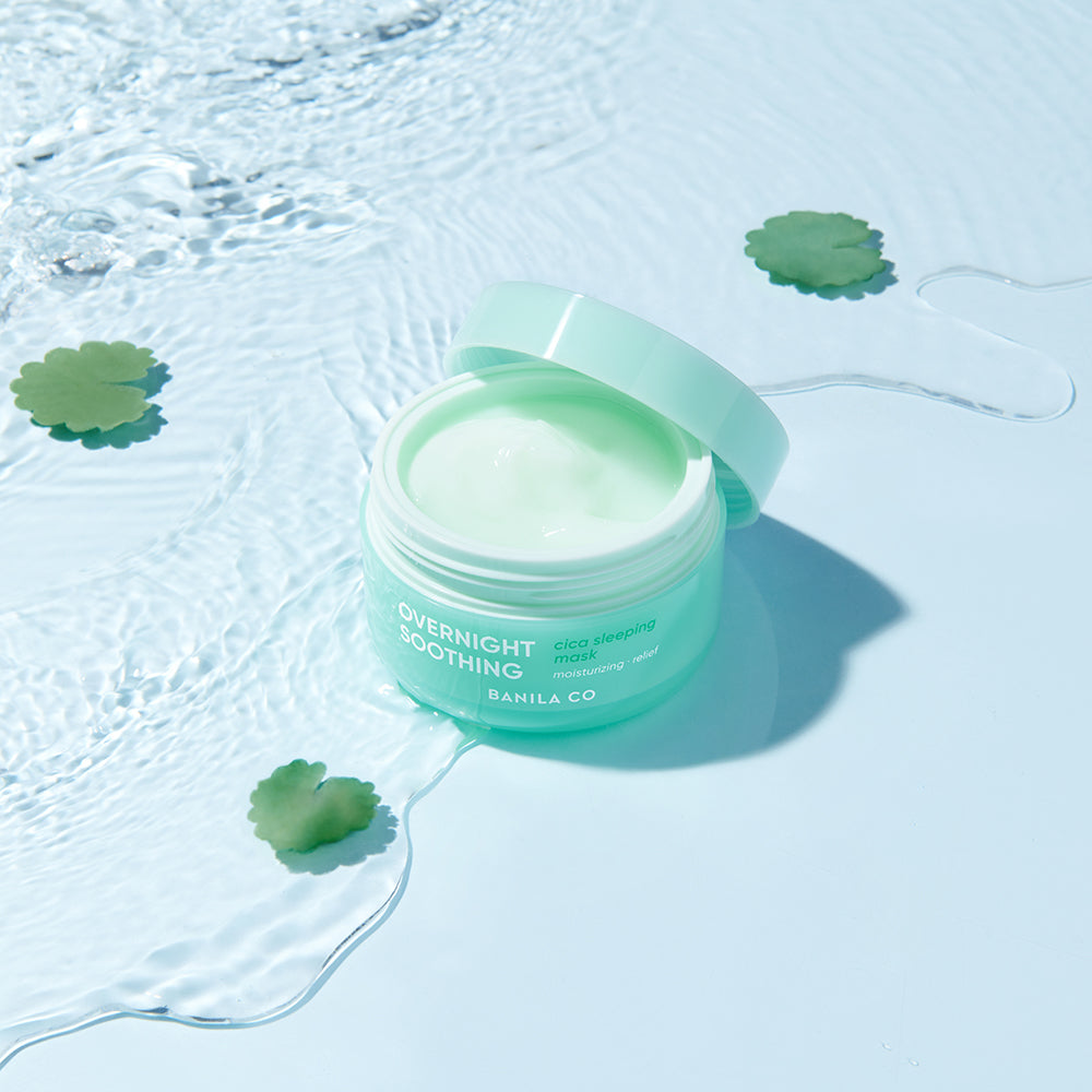 BANILA CO Overnight Soothing Cica Sleeping Mask - Gesichtsmaske mit 76 % Centella Asiatica Blattwasser und Panthenol zur Feuchtigkeitsversorgung und Komfortsteigerung während des Schlafs - 100 ml
