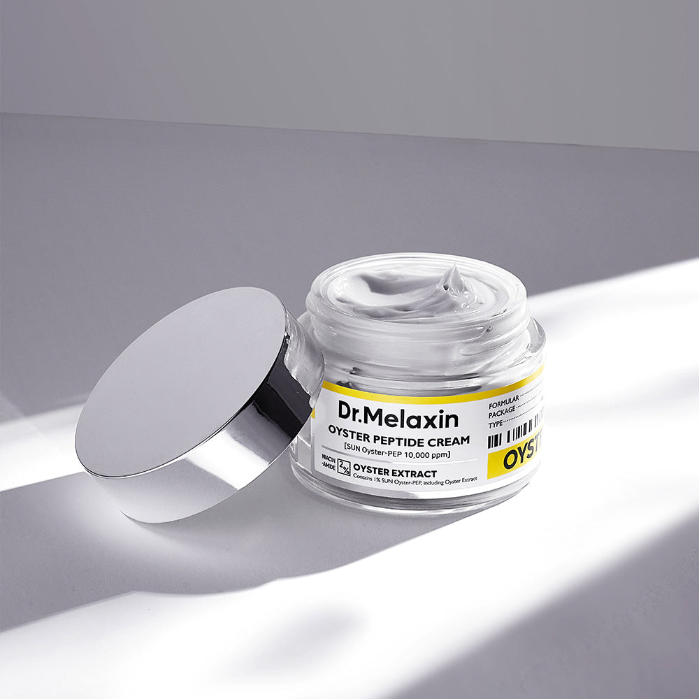 Dr. Melaxin Austern-Peptid-Creme - Gesichtscreme mit Niacinamid und Retinal zur Verbesserung des Hauttons und zur Reduzierung des Erscheinungsbilds von Falten - 50 ml