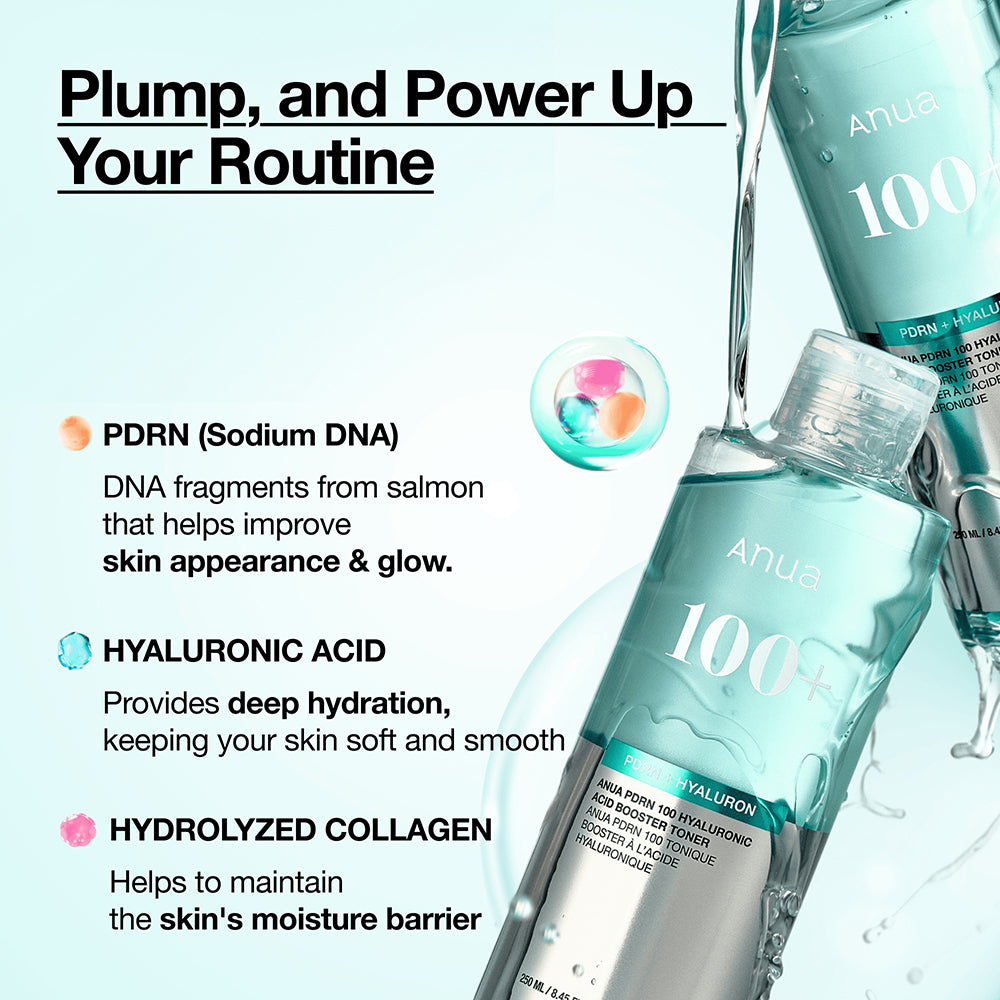 ANUA PDRN 100 Hyaluronsäure Booster Toner 250 ml