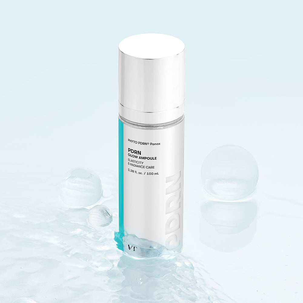 VT COSMETICS PDRN Glow Ampoule - Serum zur Hautaufhellung mit pflanzlichem PDRN aus koreanischem Wildginseng und Ceramidenkomplex, für Feuchtigkeitszufuhr und Stärkung der Hautbarriere - 100 ml