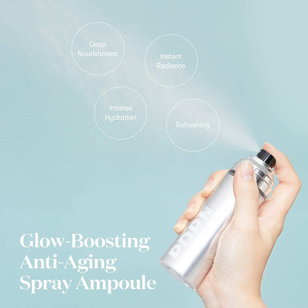 VT COSMETICS PDRN Glow Ampoule - Serum zur Hautaufhellung mit pflanzlichem PDRN aus koreanischem Wildginseng und Ceramidenkomplex, für Feuchtigkeitszufuhr und Stärkung der Hautbarriere - 100 ml