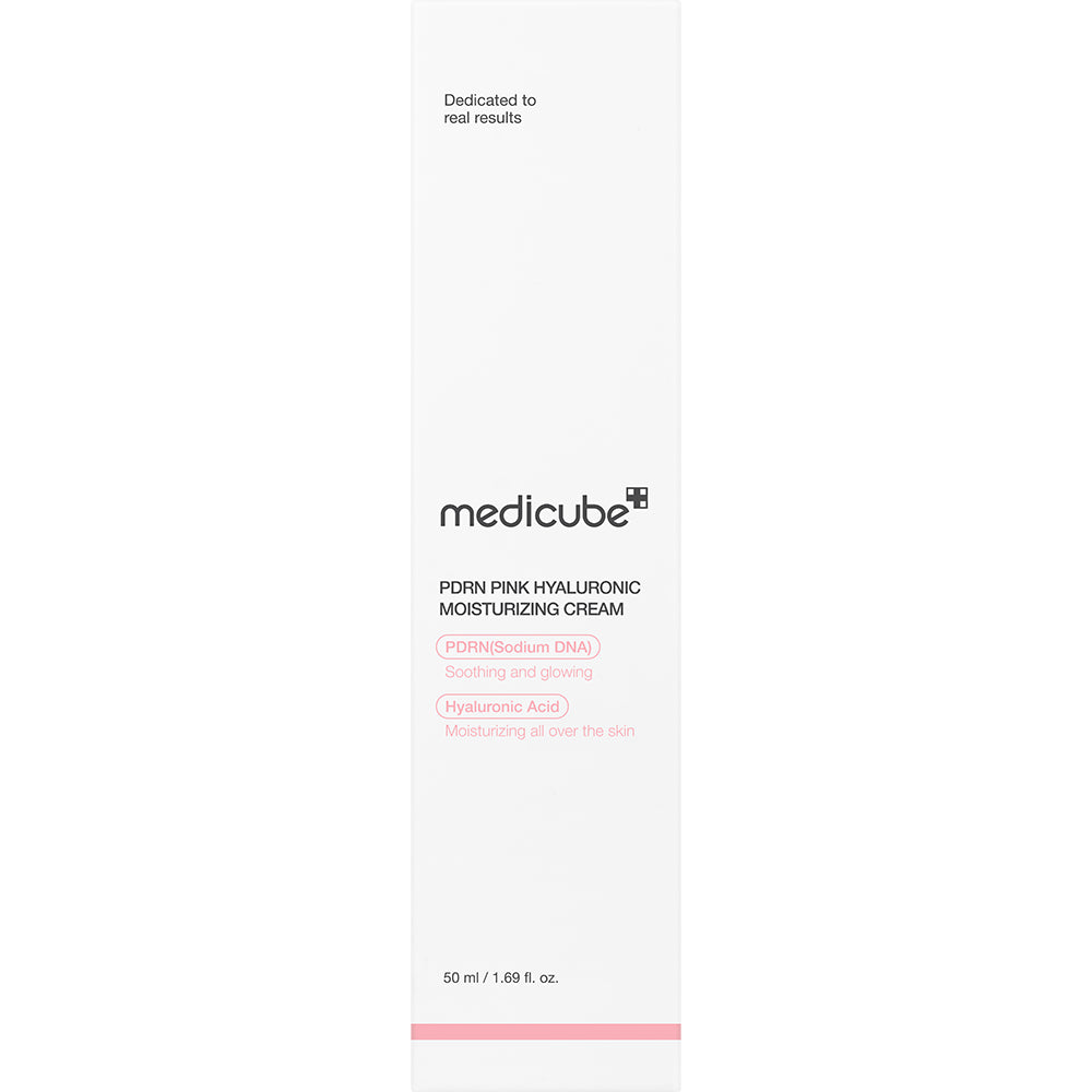 MEDICUBE PDRN Hyaluronsäure Feuchtigkeitscreme mit PDRN aus Lachs - für Feuchtigkeit und gleichmäßigen Teint, 50 ml