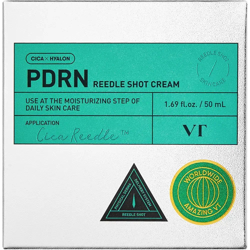 VT COSMETICS PDRN Reedle Shot Gesichtscreme - Intensive Feuchtigkeit und Festigkeit, 50 ml