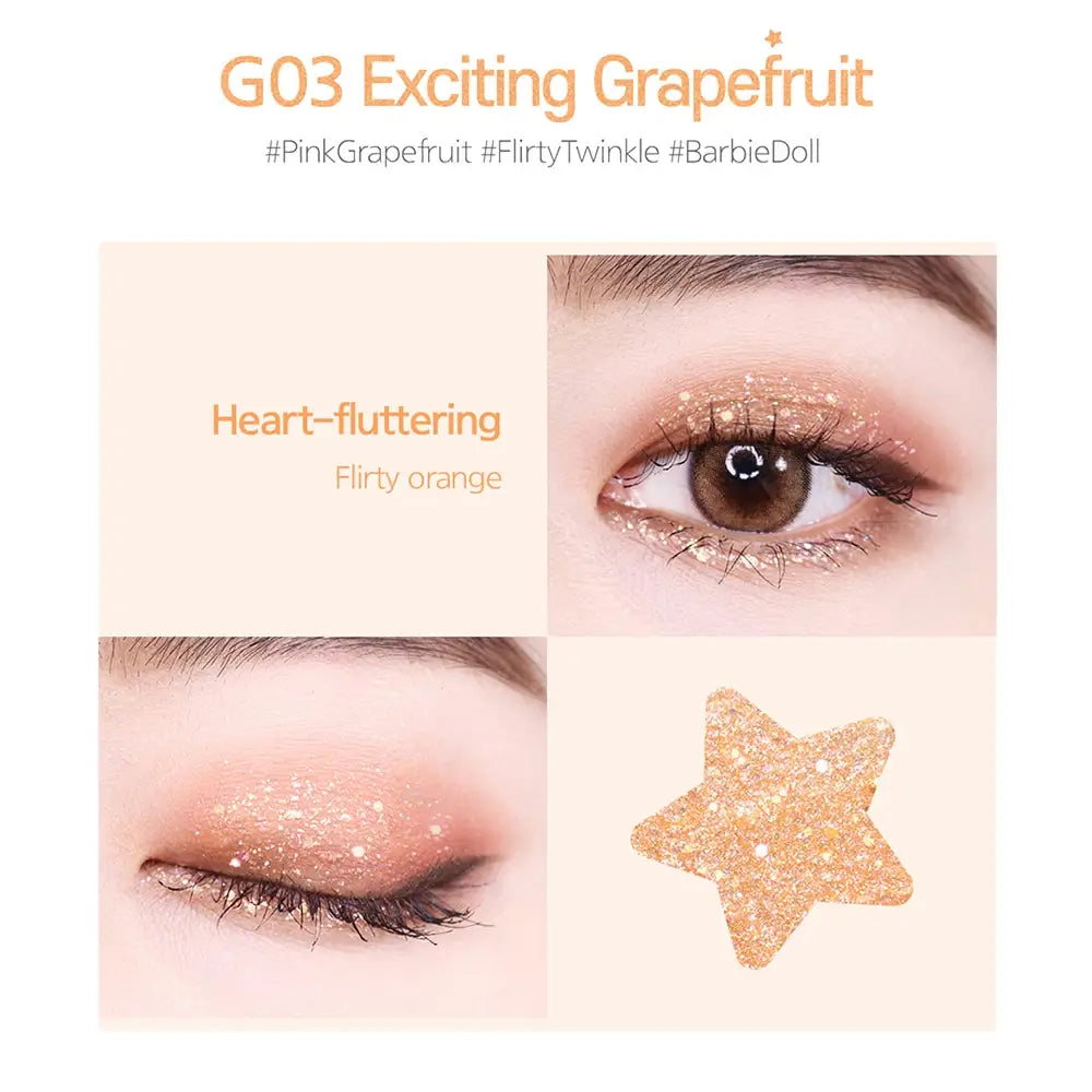 Pearlvely I Glitter Lidschatten G03 Exciting Grapefruit 2 g